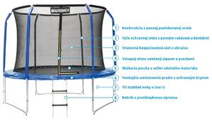 Marimex | Trampolína Marimex Standard 305 cm + vnútorná ochranná sieť + schodíky ZADARMO | 19000081