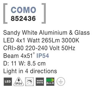 Vonkajšie LED svietidlo Como B 11 biele