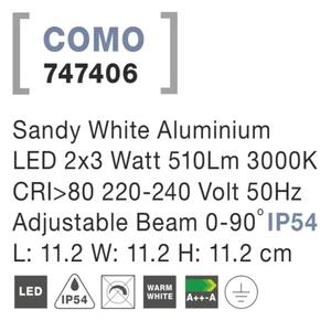 Vonkajšie LED svietidlo Como 112 biele