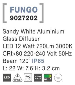 Vonkajšie LED svietidlo Fungo 22 biele