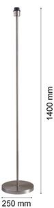 LED stojacia lampa TUNJA 1xE27/20W/230V priemer 38 cm matný chróm/hnedá