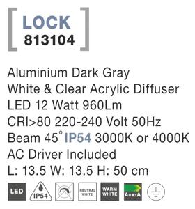 Vonkajšie LED lampa Lock