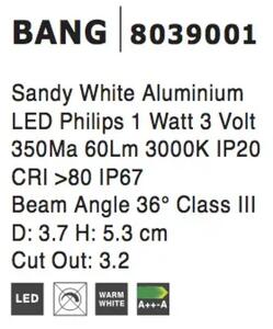 Vonkajšie LED svietidlo Bang B 37 biele