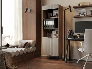 VYSOKÁ VITRÍNA FLORENCE WARMSKÝ ORECH / KAŠMÍR 60 cm