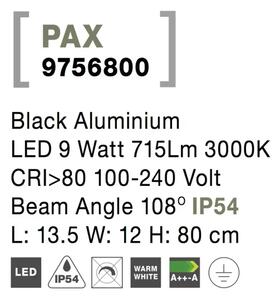 Vonkajšie LED lampa Pax A 135 čierne