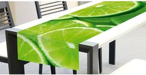DIMEX | Behúň na stôl Limetka TS 011 | zelená | 40 x 140 cm