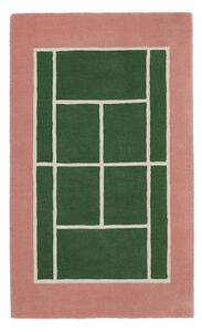 OYOY Living Design - Tennis Koberec Zelená/Rose