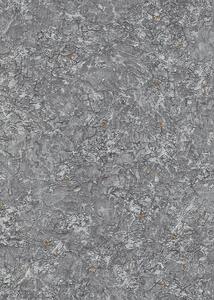 DIMEX | Vliesová tapeta na stenu 1030210V | 0,53 x 10,05 m | šedá, medená, metalická