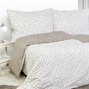 Goldea krepové posteľné obliečky - drobné kvietky 140 x 200 a 70 x 90 cm
