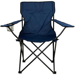 Divero 531 Skladacia stolička s držiakom nápojov - modrá