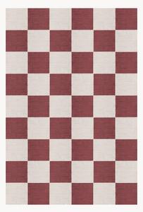 Ručne tkaný jutový koberec's nízkym vlasom Chess Flatweave