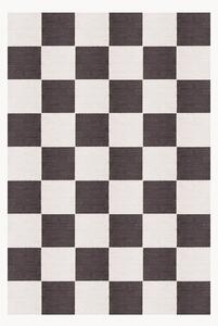 Ručne tkaný jutový koberec's nízkym vlasom Chess Flatweave