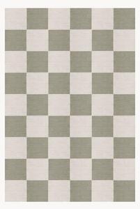 Ručne tkaný jutový koberec's nízkym vlasom Chess Flatweave