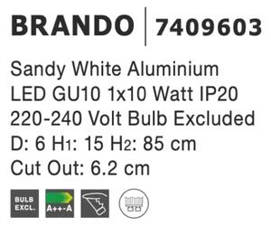 Bodové svietidlo Brando 70 biela