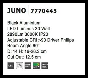 Podhľadové svietidlo Juno Big čierne
