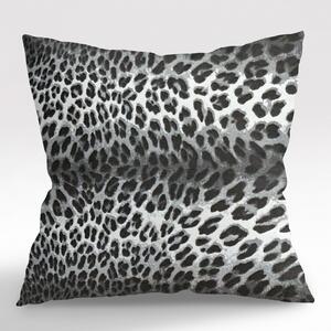 #Ervi obliečka na vankúš bavlnená - Leopard sivý 50 x 70 cm