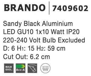 Bodové svietidlo Brando 40 čierne
