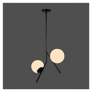 Čierne závesné svietidlo Squid Lighting Diagonal, výška 74 cm