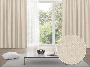Biante 100% zatemňovací záves Blackout BKM-305 Krémové cik-cak pásiky - šírka 140 cm 140x210 cm