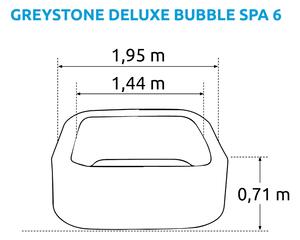 Marimex Bazén vírivý nafukovací Pure Spa - Bubble Greystone Deluxe 6 AP - Intex 28452