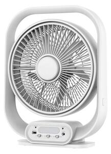 LED Stolová lampa s ventilátorom LED/2W/230V biela