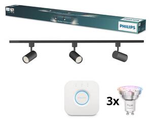 Philips - LED stmievateľné bodové svietidlo pre lištu systému EASYLINK HUE 3xGU10/4,7W/230V + Hue bridge
