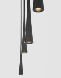 LED luster Goccio 110 čierna