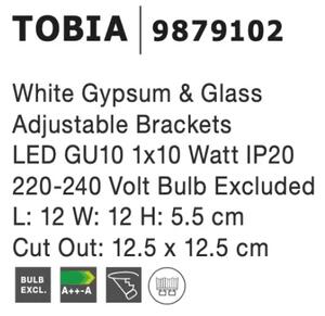 Podhľadové svietidlo Tobia 4 biele