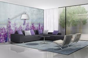 DIMEX | Vliesové fototapety na stenu Abstrakt levandule MS-5-0365 | 375 x 250 cm | fialová, šedá