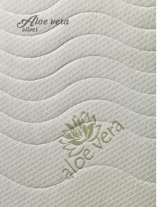 TEXPOL Obojstranný matrac proti preležaninám aj pre seniorov ELASTIC z PUR peny - 200 x 90 cm, Materiál: Aloe Vera Silver