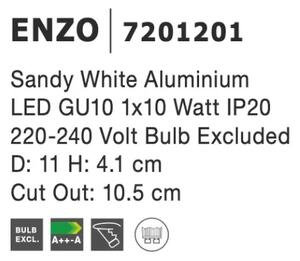 Podhľadové svietidlo Enzo 2 biele