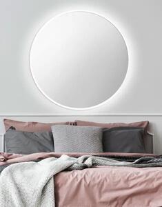 Zrkadlo Nordic biele LED o 90 cm