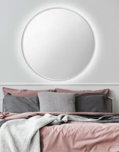 Zrkadlo Nordic Silver LED o 95 cm