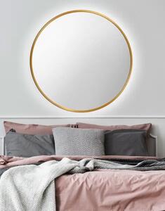 Zrkadlo Nordic Gold LED o 95 cm