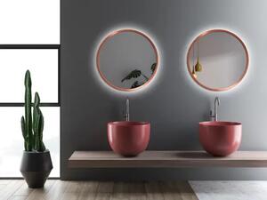 Zrkadlo Nordic Copper LED o 95 cm