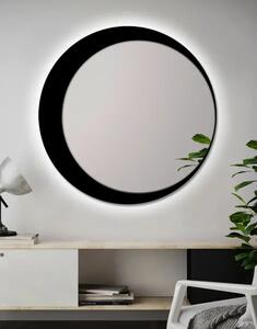 Zrkadlo Moony Black LED 100 x 100 cm