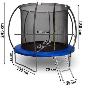 Trampolína HENZEN FT10 modrá