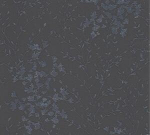A.S. Création | Vliesová tapeta na stenu Designschungel 36082-6 | 0,53 x 10,05 m | metalická, šedá, čierna