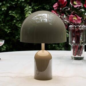 Tom Dixon Stolová LED lampa Bell Portable, sivá, 28 cm