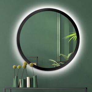 Zrkadlo Scandi Bold LED Black o 90 cm
