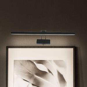 LED nástenné svetlo Litho, čierna, kov, šírka 60 cm, Čierna, Obývacia izba / jedáleň, kov, Osvetlenie obrazu