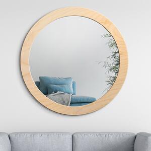 Zrkadlo Nordic Balde Wood o 90 cm