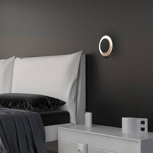 LED nástenné svetlo Lido, čierna, kov, 2 700 K, Čierna, Obývacia izba / jedáleň, kov, Nástenné svietidlo