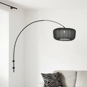 Nástenné svetlo Sparkled Light 4410ZW, čierna/čierny nylon, E27, Čierna, Obývacia izba / jedáleň, kov, Moderný, Nástenné svietidlo