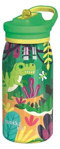 Nerezová termofľaša s náustkom Pop Kids Dinosaurus Jungle 445 ml