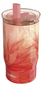 Nerezový termohrnček so slamkou Mist Peach Petals 720 ml