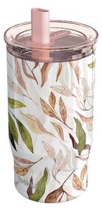 Nerezový termohrnček so slamkou Mist Falling Leaves 720 ml