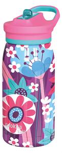 Nerezová termofľaša s náustkom Pop Kids Blooming Garden 445 ml