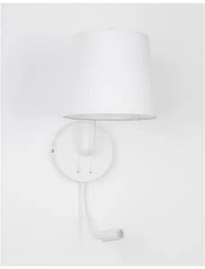 Dizajnové nástenné svietidlo Sage 20 biele