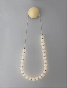 Dizajnové nástenné svietidlo Perla zlaté